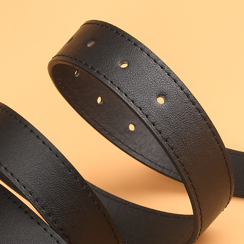 European and American trendy women's Korean style belt, fashionable and versatile imitation leather pin buckle belt, decorative dress jeans belt