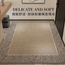 新中式高端進門地墊入戶門墊客廳玄關床邊地毯門口腳墊子耐臟家用