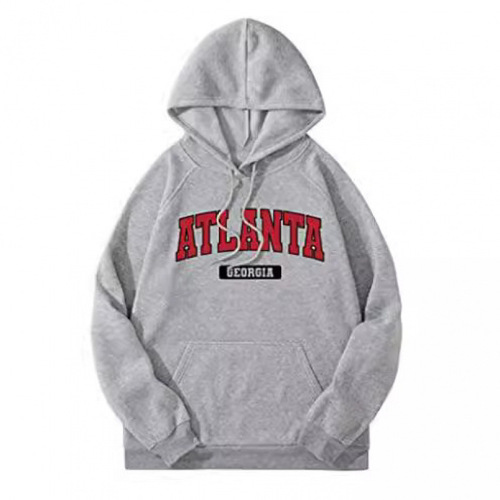 New Style Hooded Sweatshirt for Cross-border Trade, European and American Women's Fashion, Loose Fit Sweatshirt for Men with Custom Print, Sporty Sweatshirt