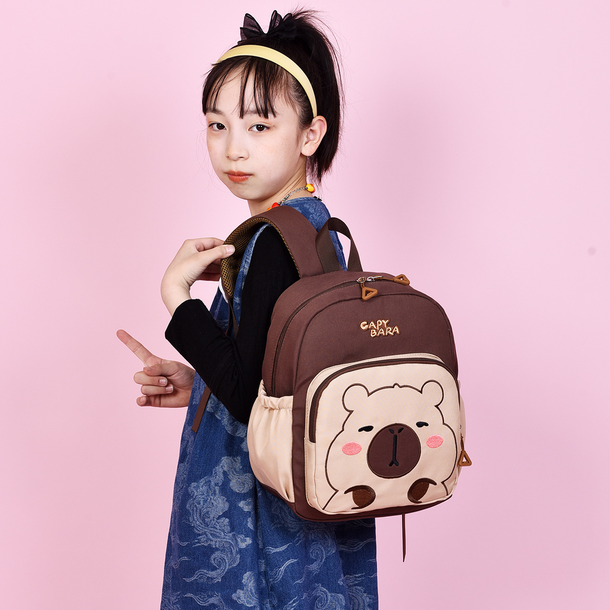 Lindo ternero bolso de cáscara de huevo para niños mochila escolar de jardín de infantes mochila para bebés para hombres y mujeres mochila para niños lindo de dibujos animados