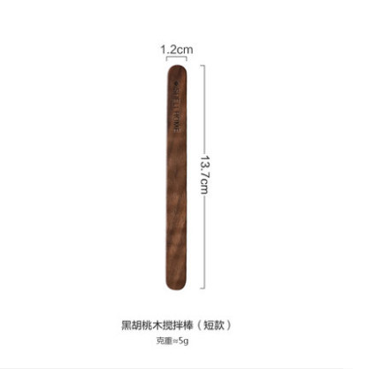 Creativo Nogal Negro madera maciza mango largo café leche té revolviendo café hogar mezcla cuchara postre cuchara