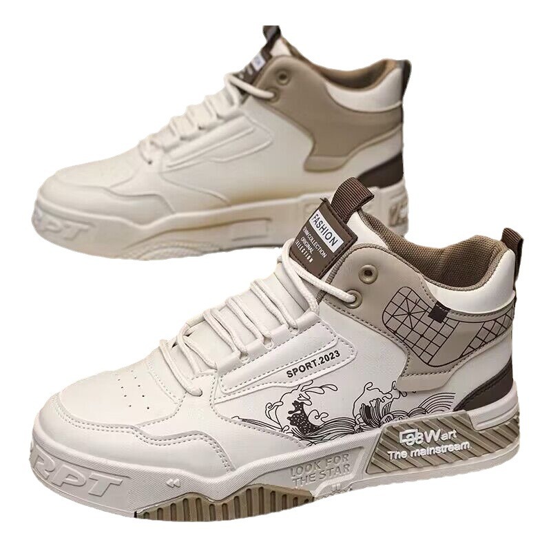 Zapatos de hombre 2024 nuevos zapatos de alta altura de verano para hombres de la universidad vientos zapatos de tendencia juvenil zapatos de skate universal image 6