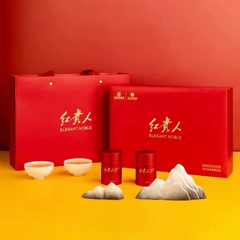 川红集团红贵人梦之红特级红茶礼盒装150g浓香型茶叶送礼送长辈