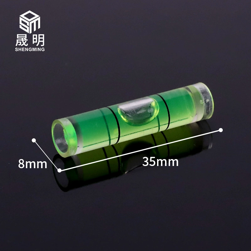 Уровень строительный цилиндрический из акрила 8*35 мм, измерительный инструмент, балансир, пузырьковый уровень