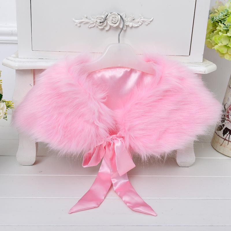 Cruz-frontera princesa europeo y americano Comercio exterior vestido accesorios niños niña flor peludo capa cabo pequeño chal