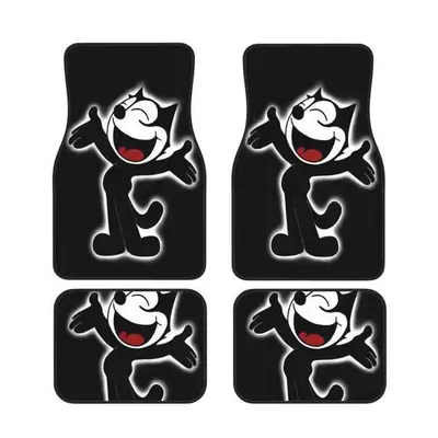 Avtomobil döşəmə paspasları Style Cute Girl Bedroom Decoration - happy-slouch-cat-faux-cashmere-4060cm-single-pack
