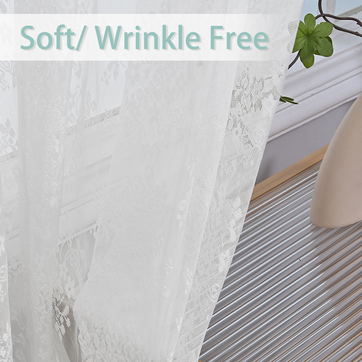 Transfronterizos de urdimbre encaje doble cortina de barra de cortina cortina de encaje blanco SHEIN Aliexpress