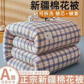 A类新疆棉花被水洗棉加厚被子被芯宿舍单双人春秋棉被冬被夏凉被