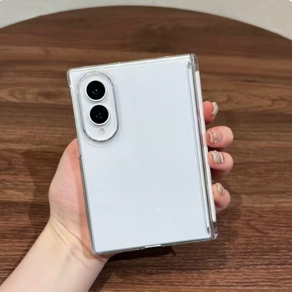 Compatible with Samsung Z Fold 8 Ultra phone case, single central axis magnetic case, transparent PC hard case, Z Fold 8 protective case Compatible with Samsung Z Fold 8 Ultra phone case, single central axis magnetic case, transparent PC hard case, Z Fold 8 protective case