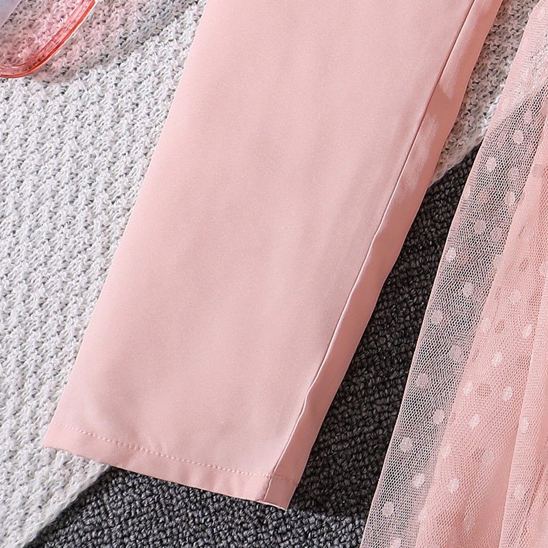 Robe fille à manches longues et dentelle pour la mi-saison_voghion.com