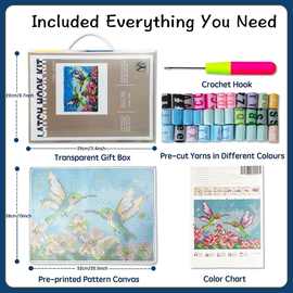 diy卡通猫门垫坐垫手工毛线段段缎绣地毯绣地垫毯子彩印材料包