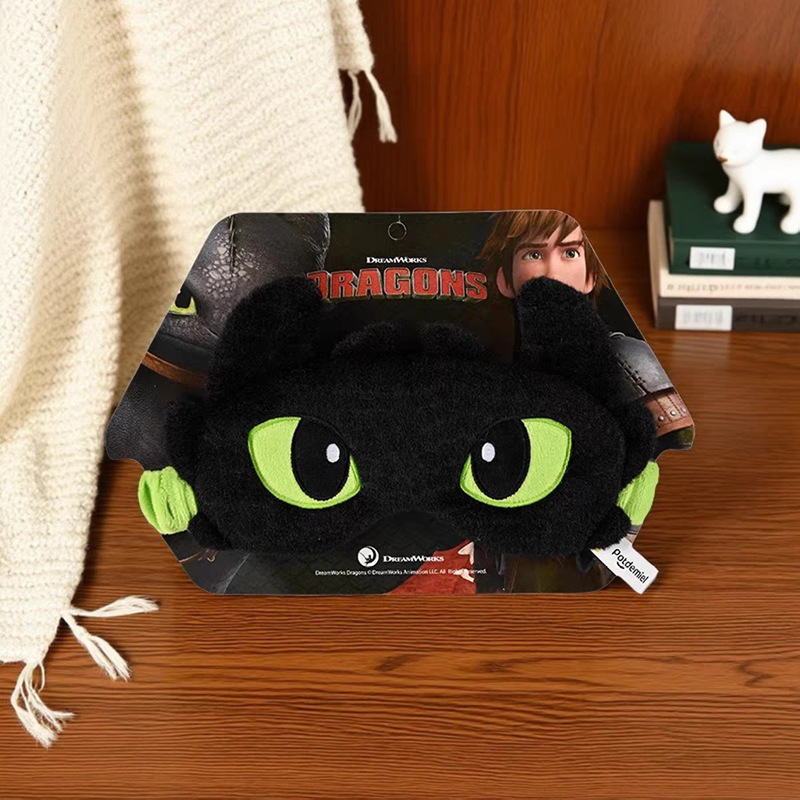 Manufacturer's Ready-Made How to Train Your Dragon Toothless Plush Sleep Eye Mask Cute Creative Cute Blackout Eye Mask Wholesale Manufacturer's Ready-Made How to Train Your Dragon Toothless Plush Sleep Eye Mask Cute Creative Cute Blackout Eye Mask Wholesale