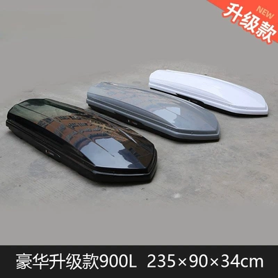Roof box — High-End Roof Box Luggage - black-luxurious-upgraded-900l-single-box-double-opening