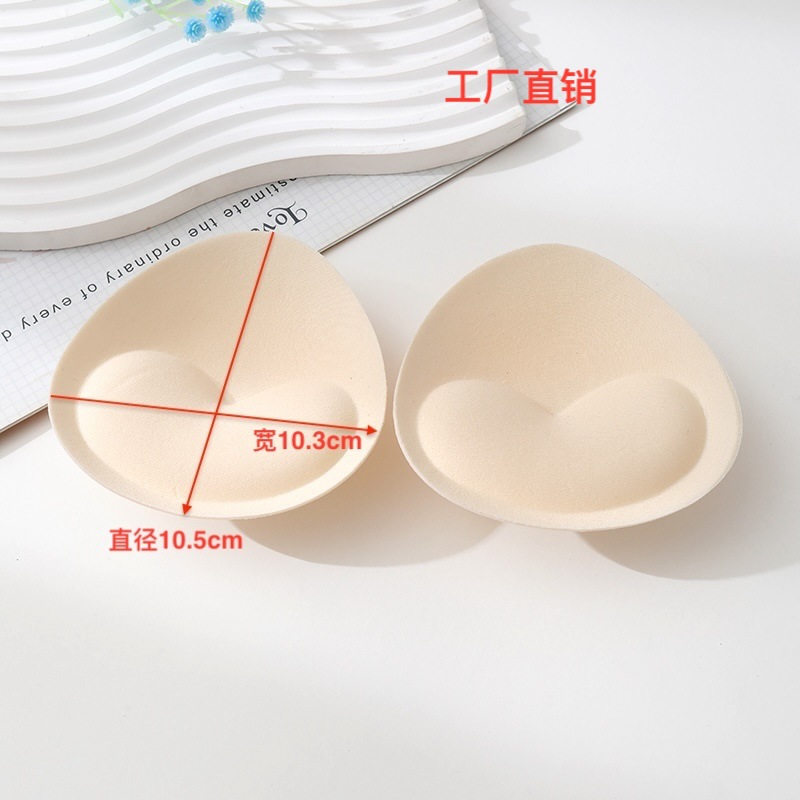 홀터넥 탑용 패드, 브라 패드, 하트 모양 두꺼운 패드, 수영복, 잠옷, 보온 속옷, 스펀지 가슴 패드, 삽입형 패드