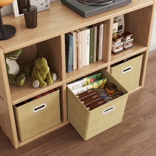 Fabric Storage Box Household Toy Snack Storage Basket Foldableable Square Sundry Storage Box Classroom Grids Cabinet