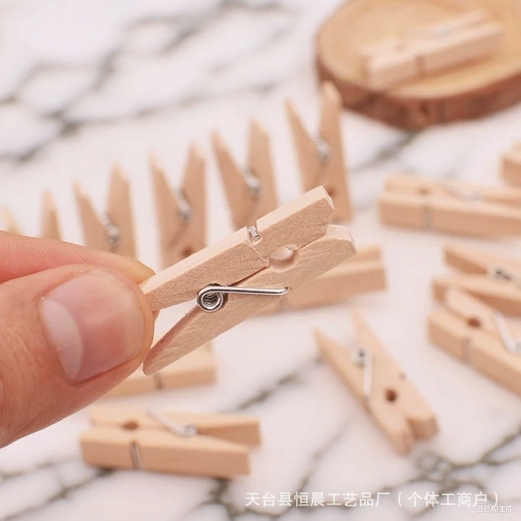 Деревянные зажимы натурального цвета дерева, зажимы для хранения, маленькие деревянные зажимы, зажимы для фотографий, деревянные зажимы для домашней одежды, деревянные поделки.