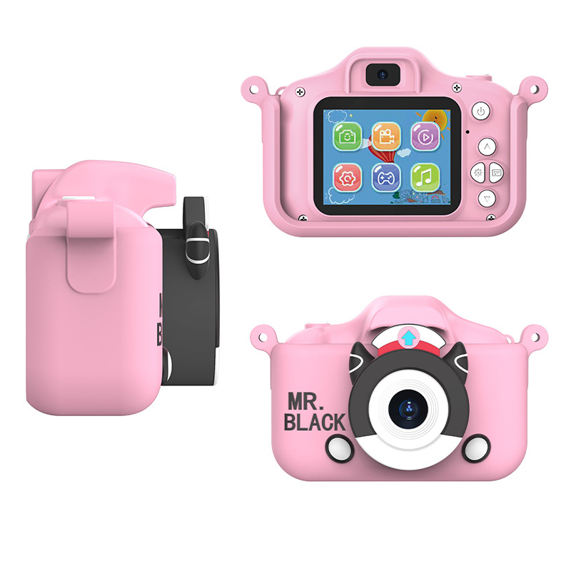 Cámara digital de dibujos animados para niños de alta definición, cámara dual delantera y trasera, cámara SLR pequeña portátil transfronteriza, juguetes educativos para niños image 6