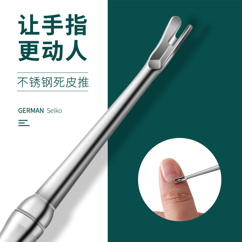 High-end bamboo stainless steel dead skin fork