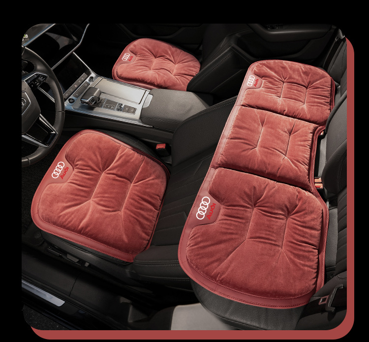 Suitable for Audi A6L/A7L/A4L/Q5L/Q3/Q6/Q4/A8 Warm Cushion Seat Cover Winter Seat Cushion
