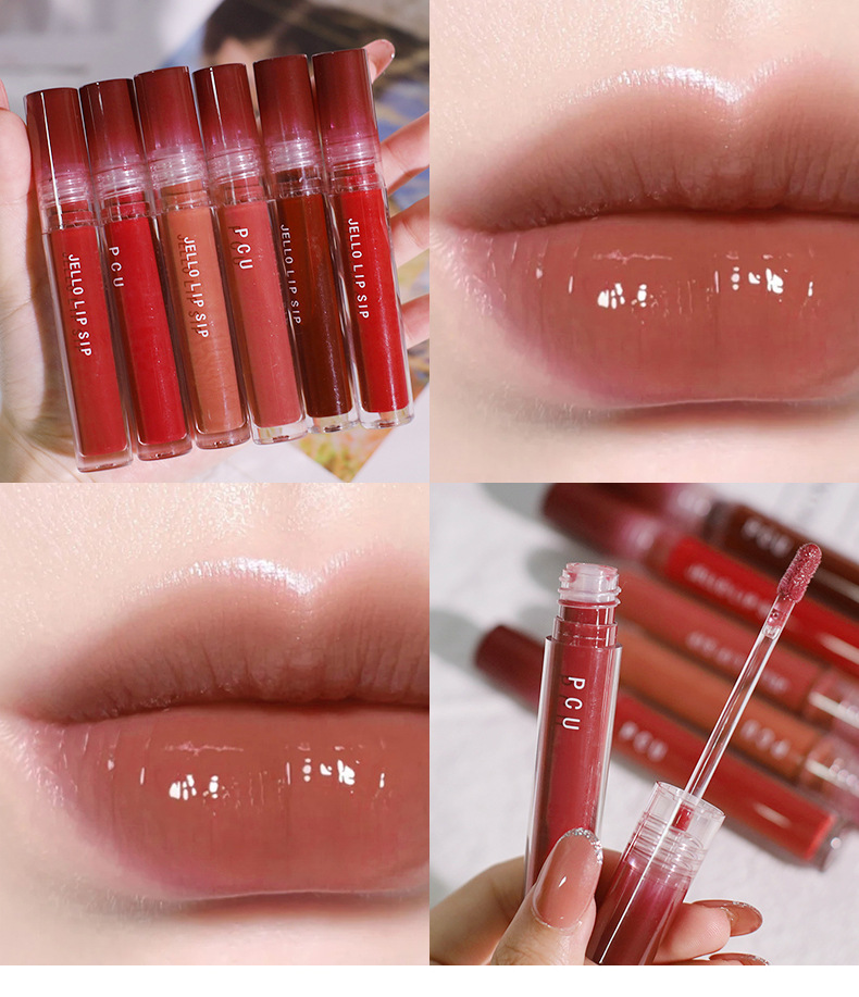 PCU Inner Drama Mirror Water Gloss Lip Gloss forms a long-lasting film without fading, providing a moist feel. It's a popular lip gloss Item Picture