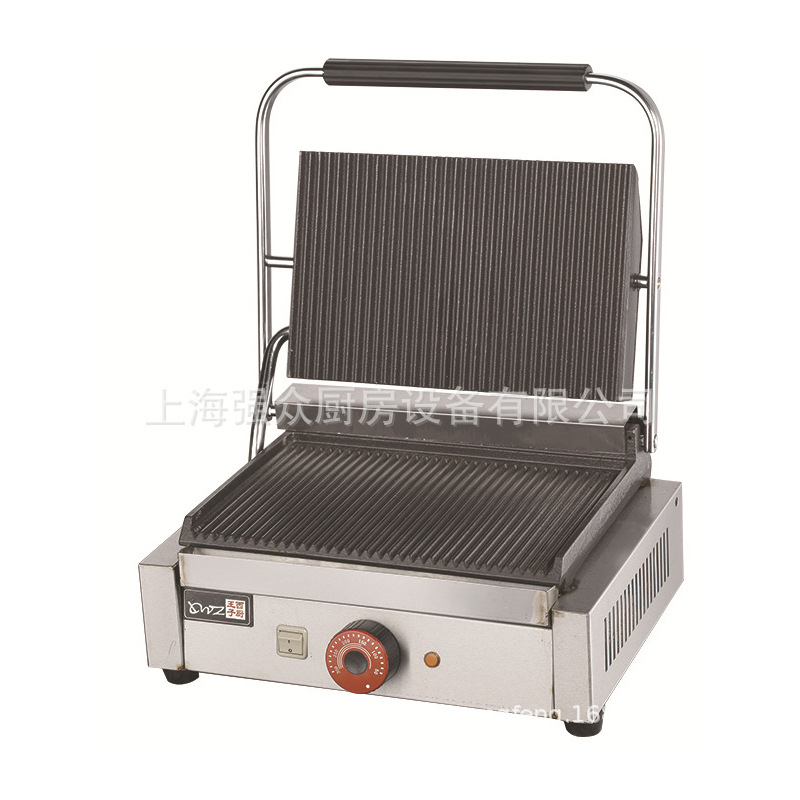 燃气手抓饼机器台式电热平扒炉燃气半坑半平扒炉铁板烧机煎牛排炉