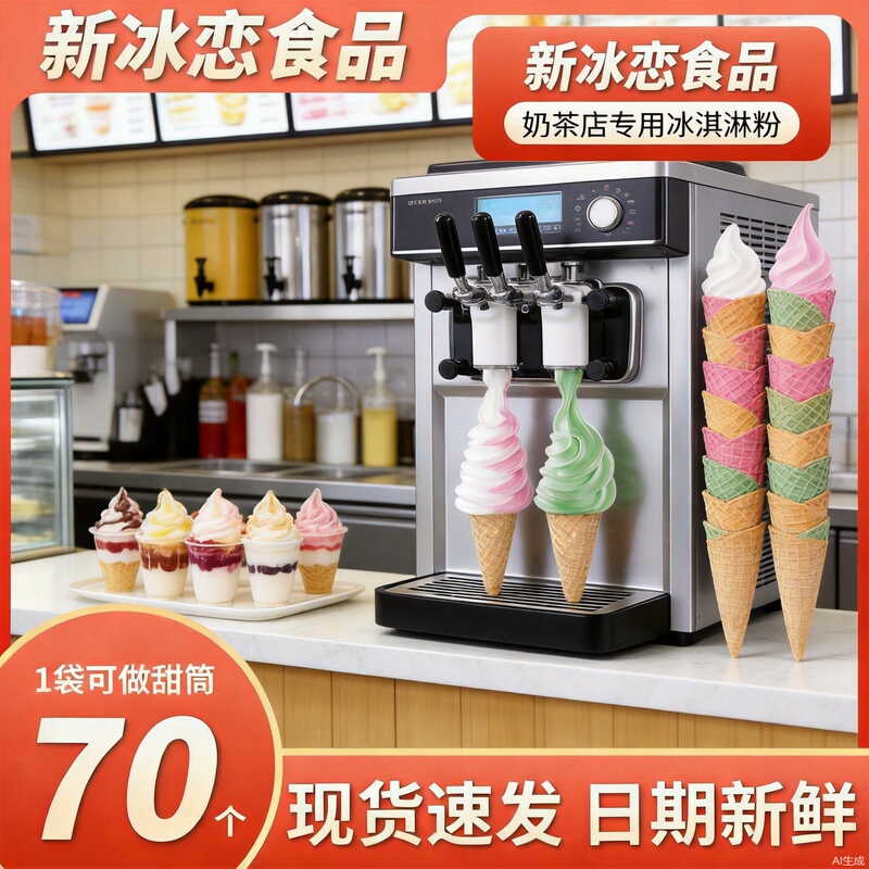 Ice Cream Powder 1kg Cone Ice Cream Powder Sundae Milk Tea Powder Stall Ingredients Soft Ice Cream Powder Dessert