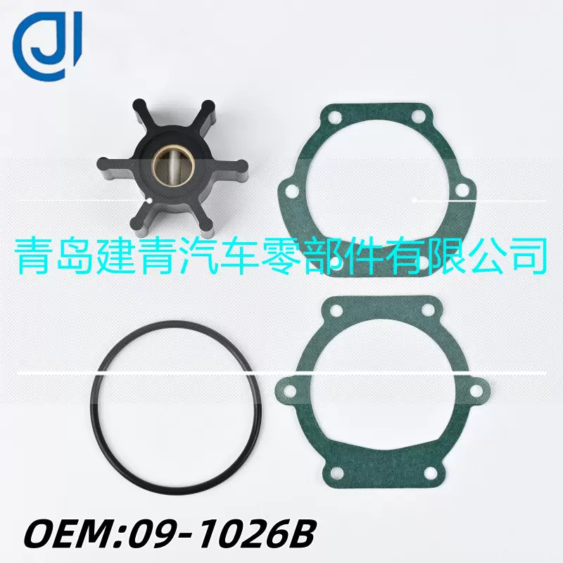 游艇配件 适用强森Johnson海水泵橡胶柔性叶轮水泵修理包09-1026B