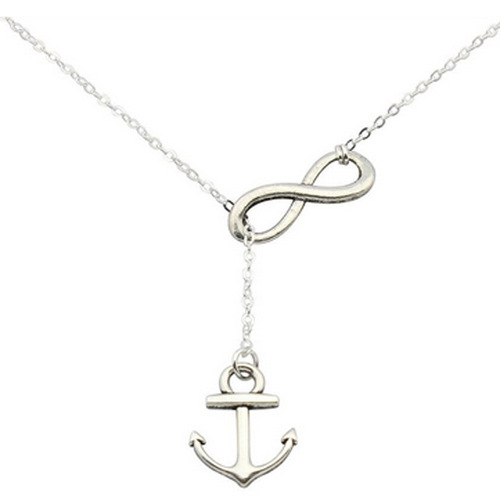 Retro Minimalist Lucky Number 8 Cross Short Chain Necklace Owl Anchor Bird Necklace Accessories Wholesale