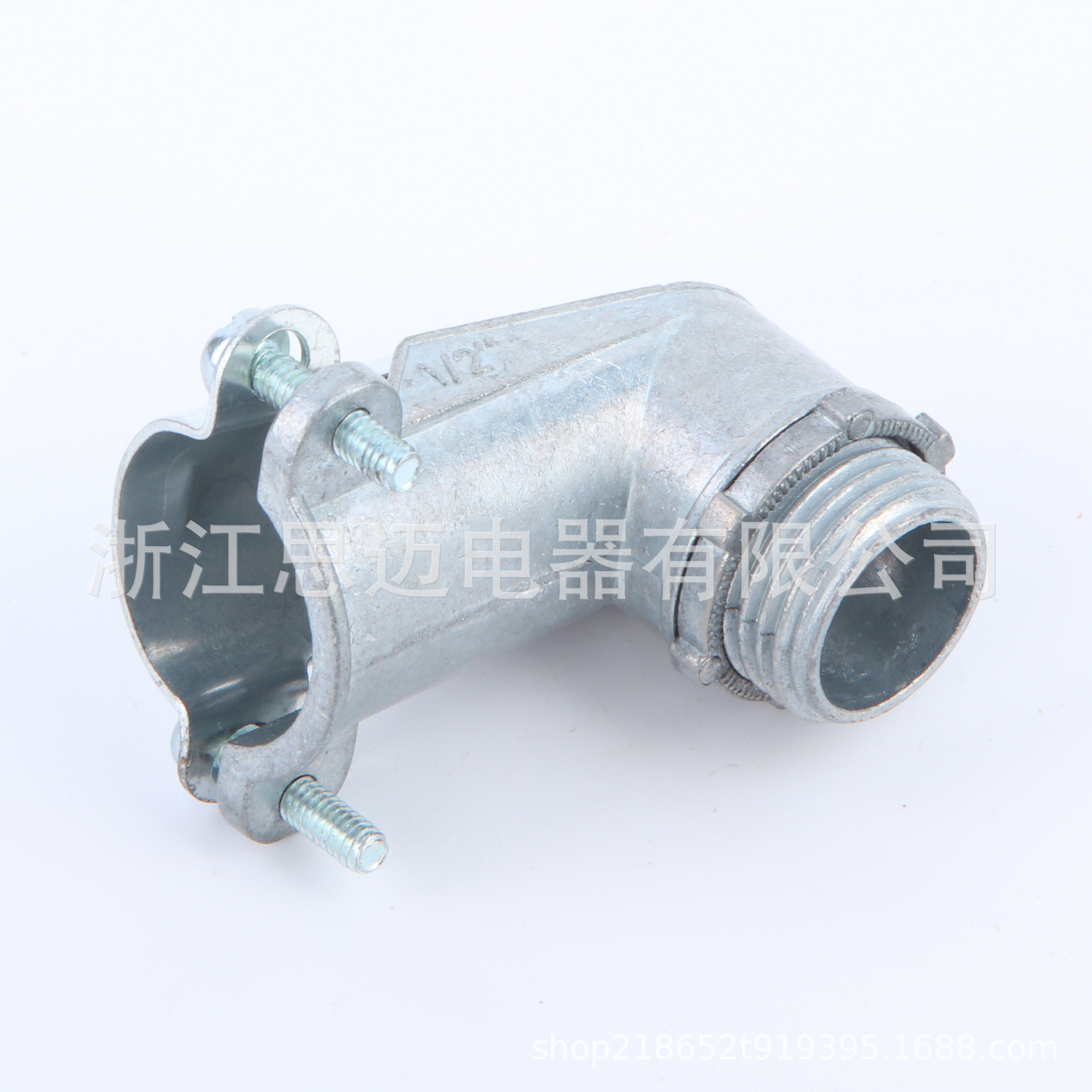 美标UL认证90°单孔双孔锌简易接头快插式和螺纹压片式穿线管耐用