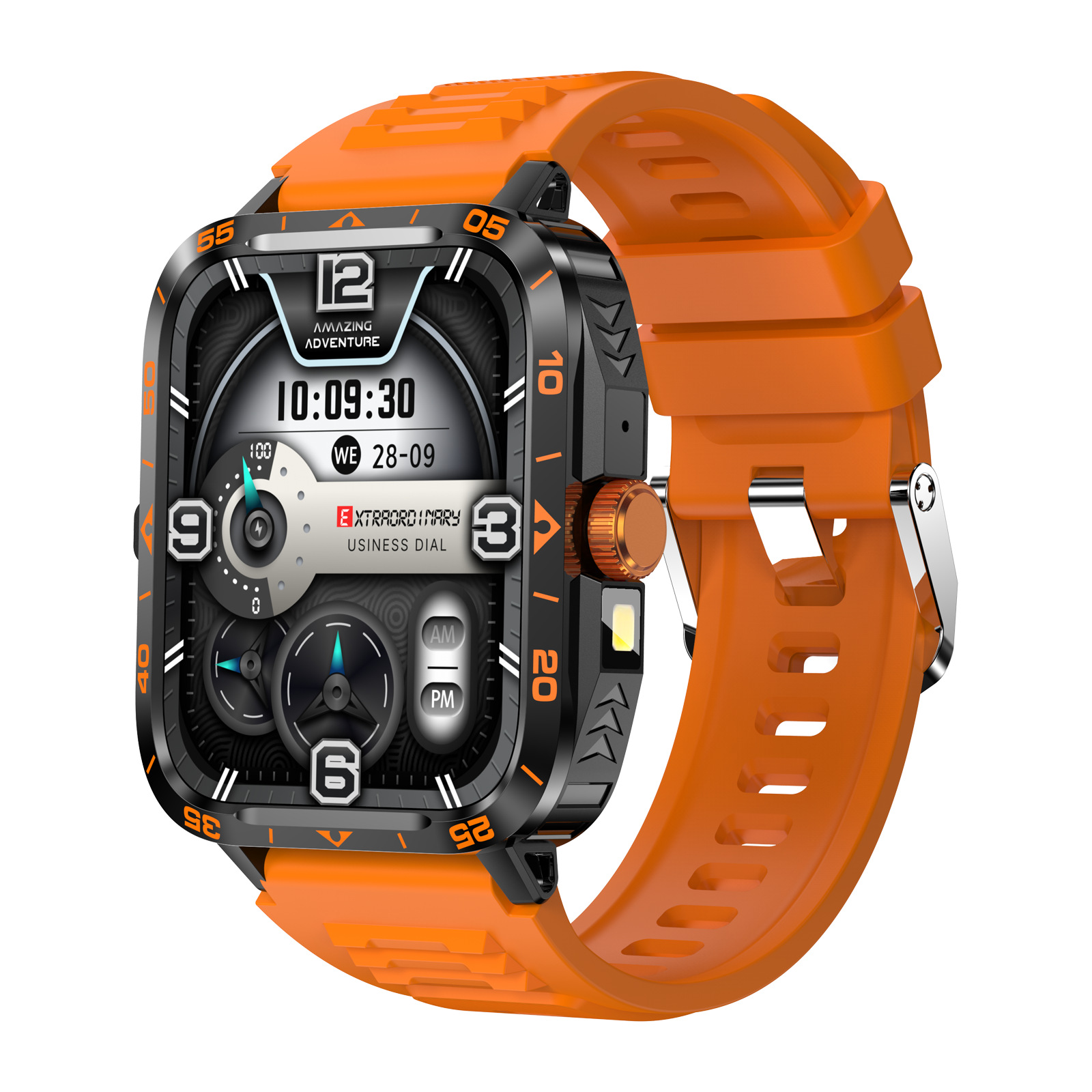 Reloj inteligente transfronterizo popular con contador de pasos, monitor de frecuencia cardíaca, monitorización de salud, deportes al aire libre, fotografía, música y multifuncionalidad