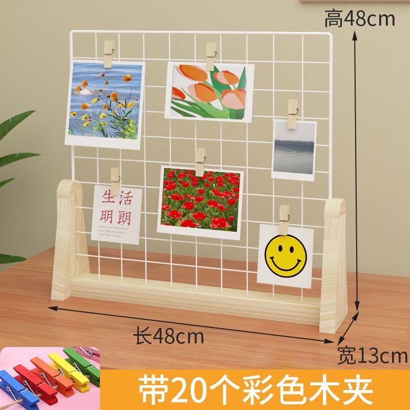 桌面铁艺网格首饰置物架饰品摆摊挂件幼儿园作品展示架挂耳饰架子|undefined