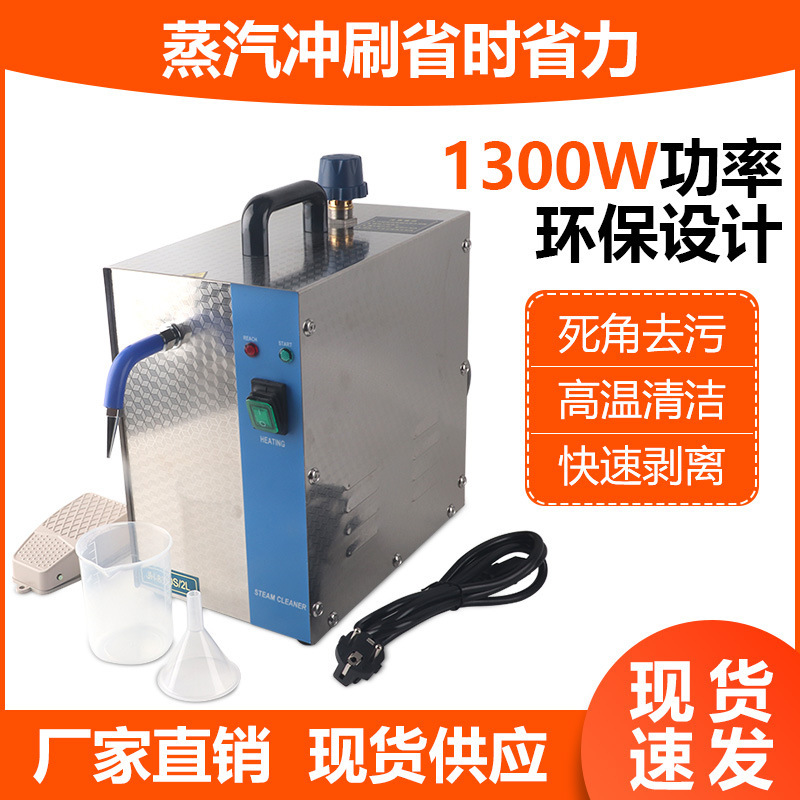 2L High Power Steam Cleaning Machine 1300W Small Steam Spray Machine Stainless Steel Steam Machine Jewelry Goldsmithing Tools