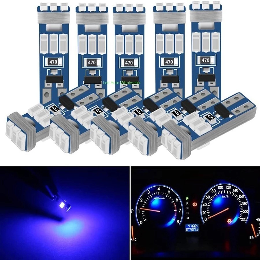 Lámpara de instrumentos LED de automóvil T5 - 3014 - 9 lámpara W3W lámpara de indicador de automóvil T5 lámpara de instrumentos interior lámpara de indicador de automóvil