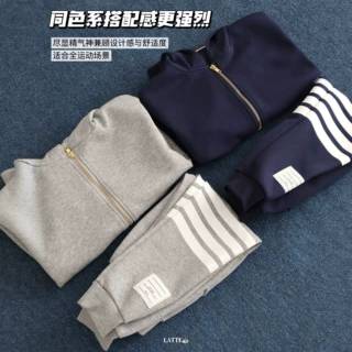 秋季的刚需时尚又不失高级感卫衣+卫裤组合-中大童套装082306