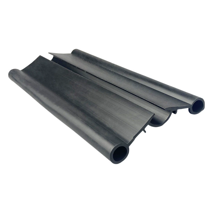 Уплотнительная лента для двери холодильного хранения Раздвижная дверь TPE с двойным отверстием U-образная клейкая лента дверная Нижняя подметальная полоса Пылезащитная изоляционная лента клейкая лента