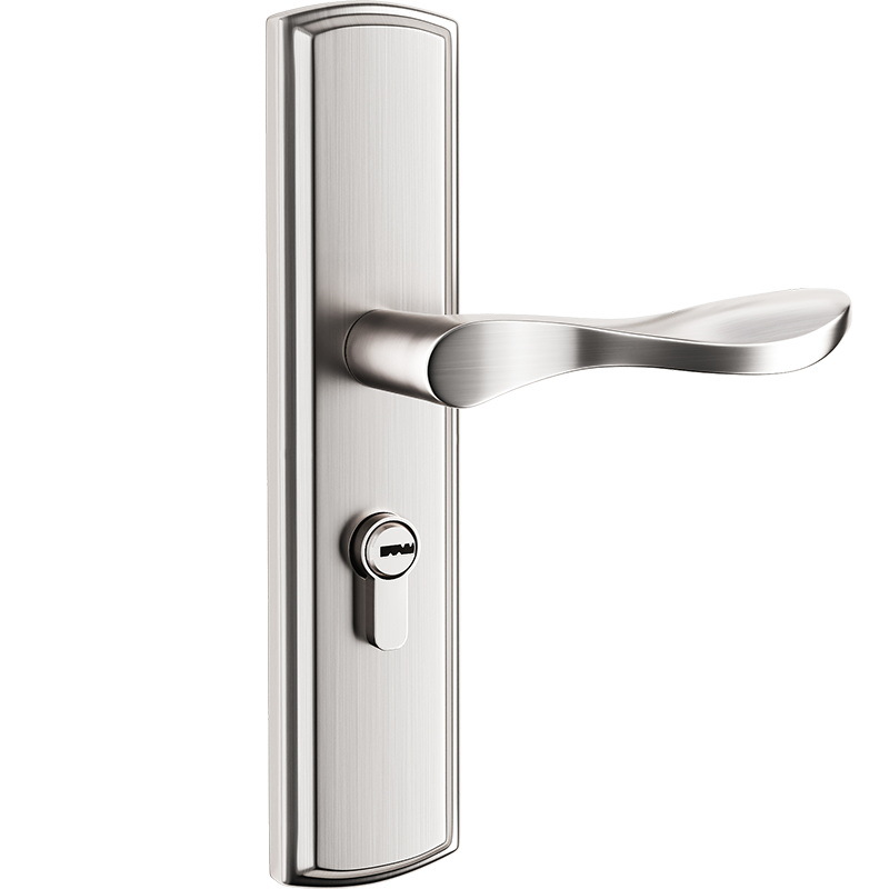 Cerradura de la puerta del Hogar Universal cerradura de la puerta del dormitorio interior cerradura de hardware manija de la puerta manija agujero-libre ajustable