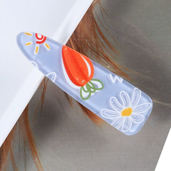 2#Water drops 6.8cm duckbill clip