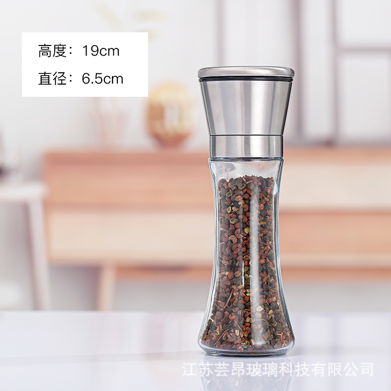 Fábrica al por mayor 304 molinillo de acero inoxidable cocina suministros pimienta molinillo de polvo amoladora manual