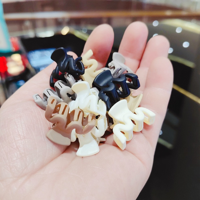 물결 모양의 다크 브라운 혼합 머리 2.5cm [서리] 싱글
