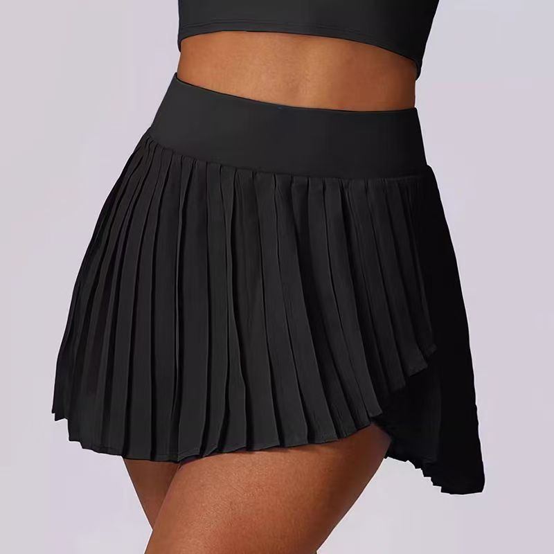 Cross-border nuevo yoga deportivo fitness falda falsa dos piezas de tenis de secado rápido pantalón anti-luz pantalón de verano para mujeres
