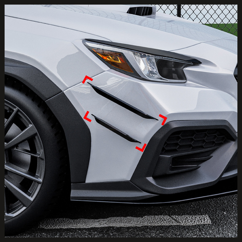 Suitable for Subaru Wrx Sti Vb 2022+ Front Lip Spoiler, Light Eyebrow, Rear Lip, Side Skirt Modification
