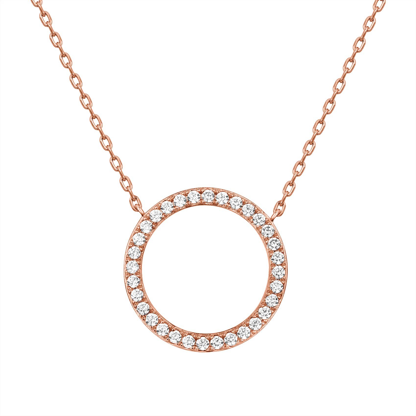 2g Weight 925 Sterling Silver Pendant Material 925 Sterling Silver Cable Chain Plating Round Pendant Necklace