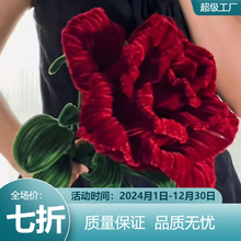 热卖 巨型扭扭棒手工制作玫瑰花束材料包 毛条成品花送老师男女友