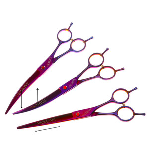 Hairdressing Scissors for Hairstylists 7inch Professional Flat Scissors and Thinning Scissors Set for Thinning and Broken Hair for Pets