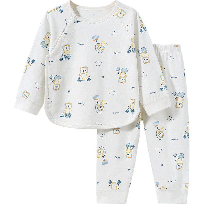 Conjunto de ropa de otoño para bebé, pantalones de capa base de algodón fino para primavera, otoño e invierno para niños, ropa separada para niños y niñas, ropa interior para bebé.