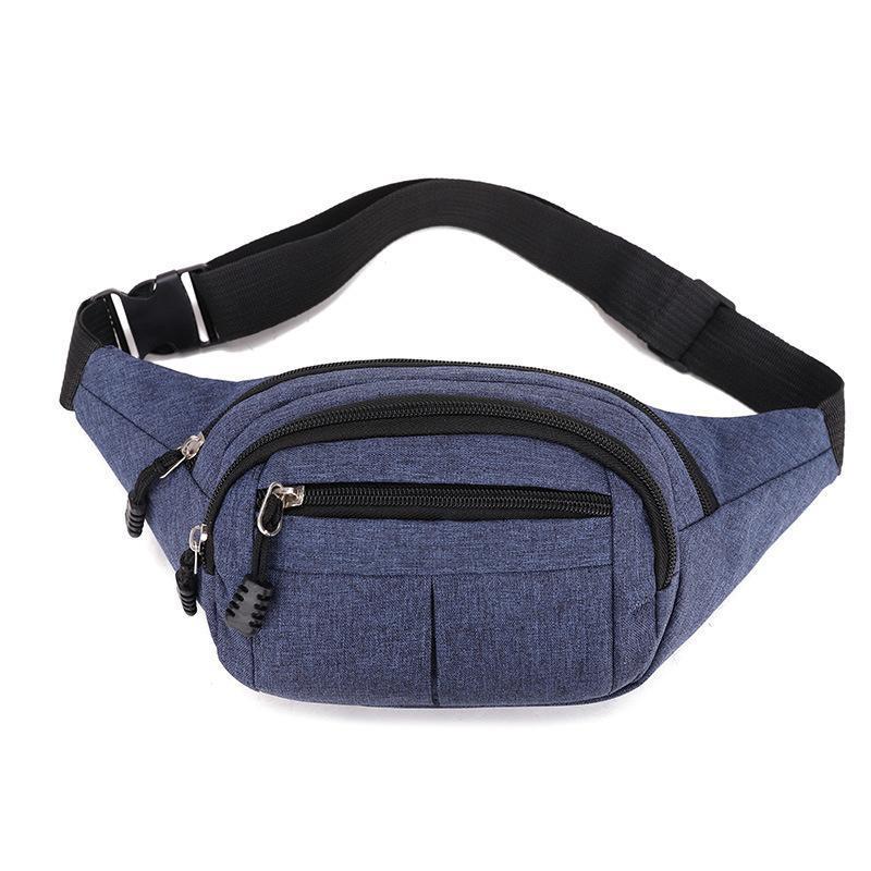Riñonera Deportiva para Hombre de Nailon, Impermeable y Resistente al Desgaste