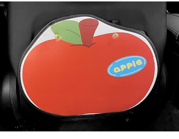 Check blue apple chair back anti-kick pad children's rear seat protection pad anti-dirty protection pad for car anti-kick pad