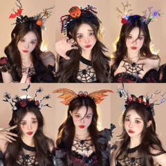 ハロウィンヘアバンド かわいい フェスティバル マスカレード ヘッドバンド カボチャ 面白い ヘアピン 写真撮影用小道具 コスプレ ヘアアクセサリー