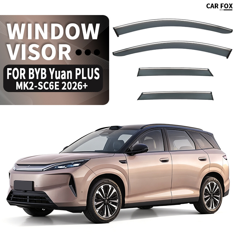 Suitable for Byd Yuan Plus Car Window Rain Shield and Rain Visor Yuan up Ev Window Visor