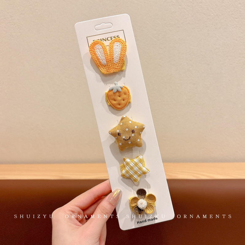 女童安全不伤发夹子宝宝可爱发夹汗毛夹儿童发卡胎毛头饰婴儿发饰|undefined